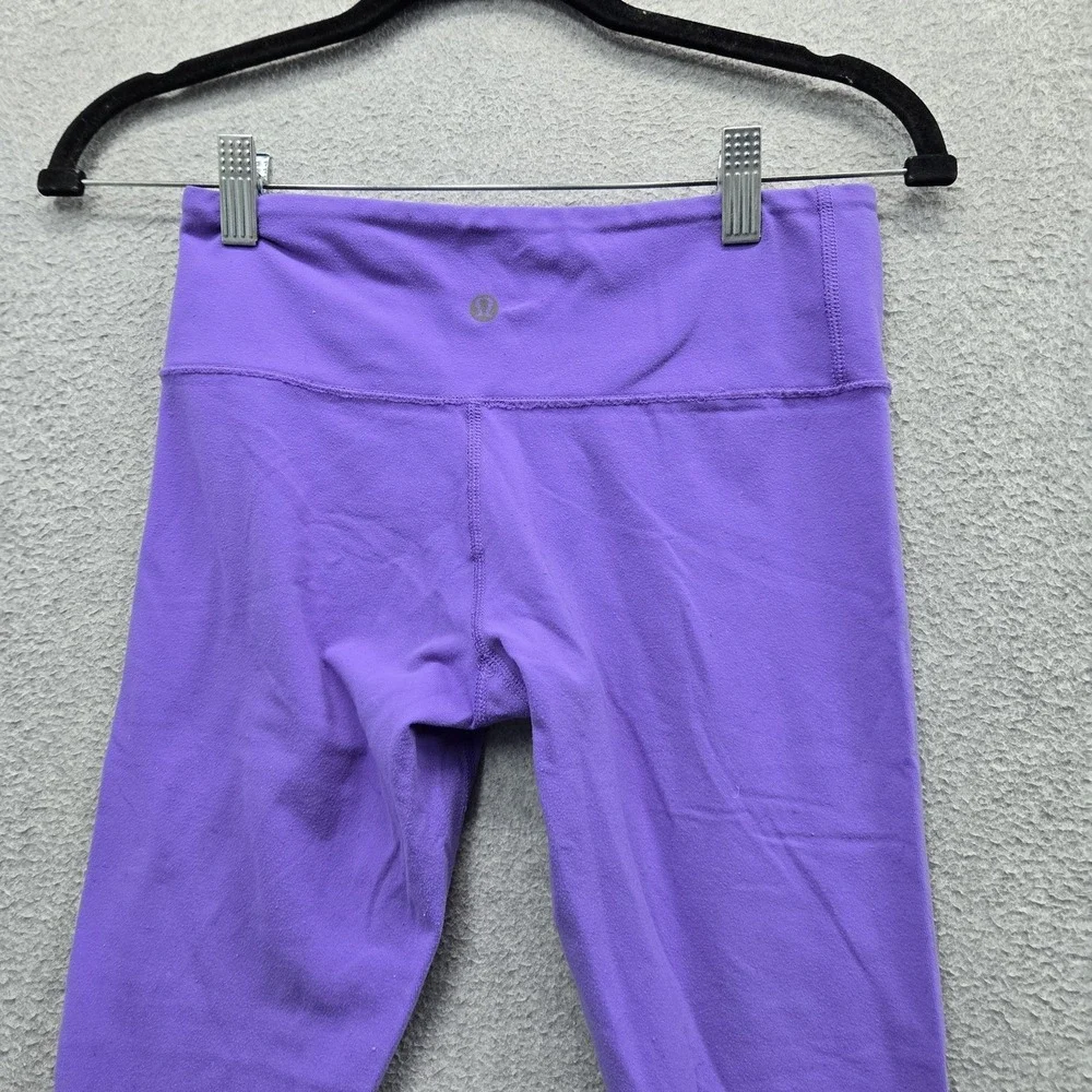 Lululemon Women Activewear Pants 6 Purple Cropped Yoga Legging